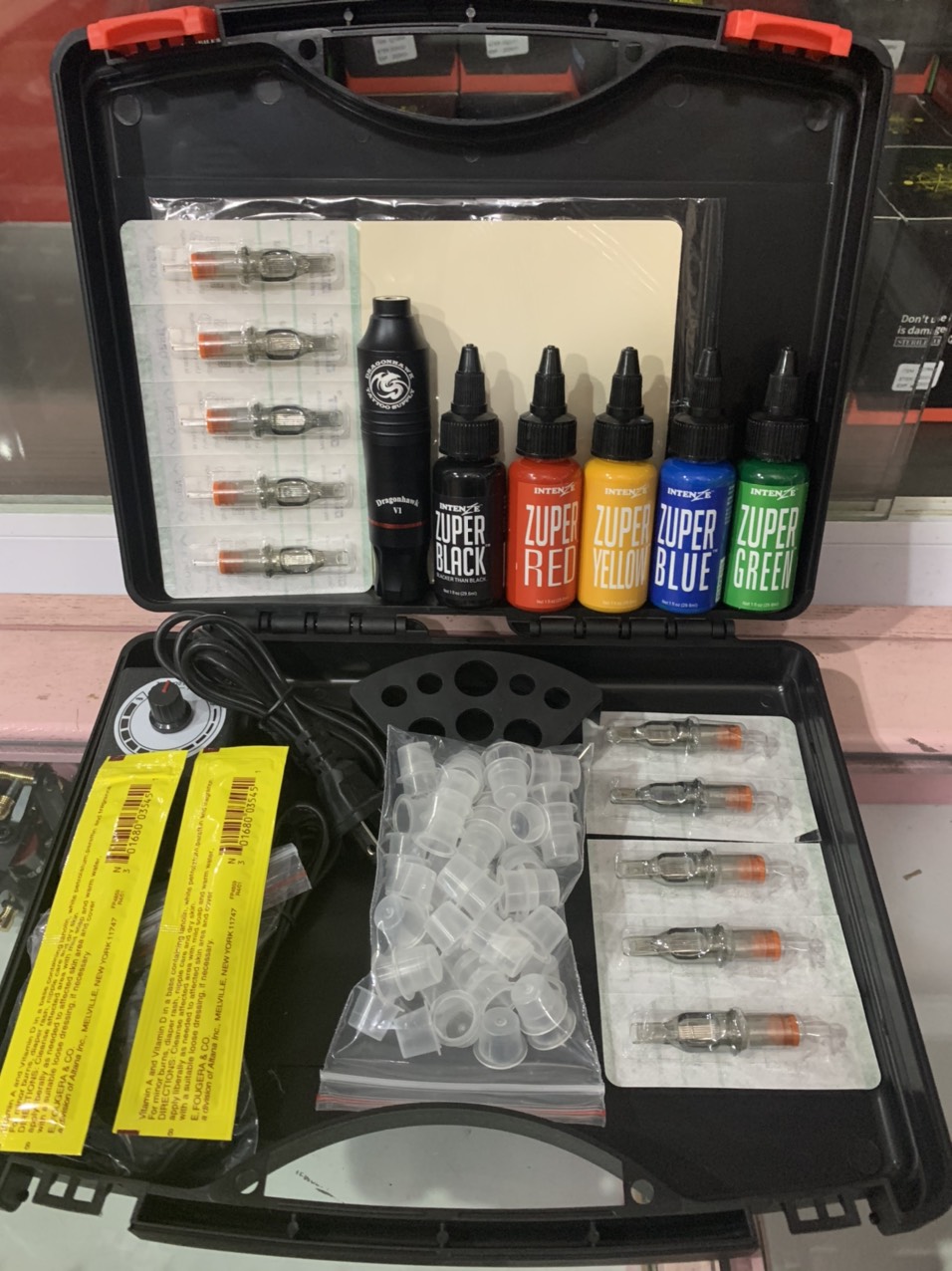 Bộ com bo máy xăm pen Dragon V1