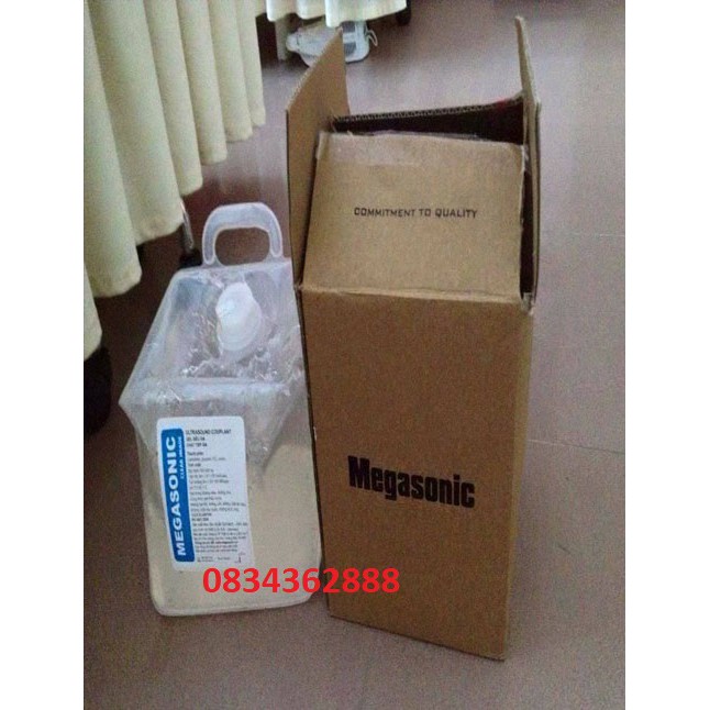 Gel triệtt lông, siêu âm cao cấp Megasonic trắng