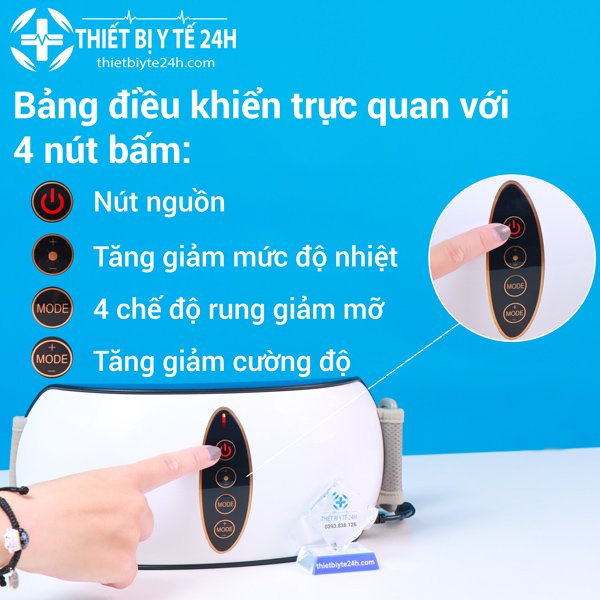 Đai mɑssage BỤNG Giảm Mỡ, Đai Đánh Tan Mỡ Bụng (BM-B45)