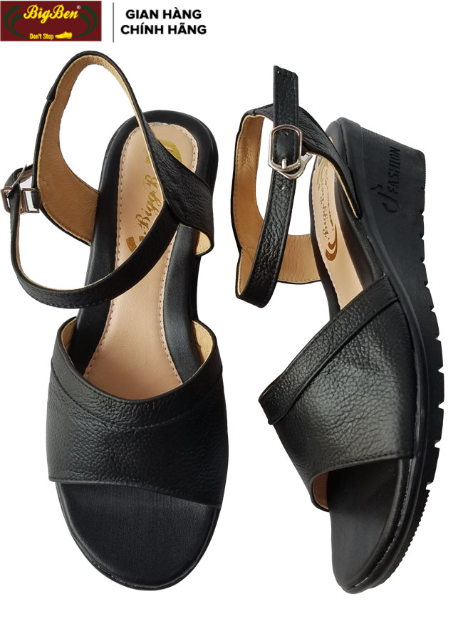 Giày đế xuồng nữ da bò thật cao cấp BIGBEN DS34