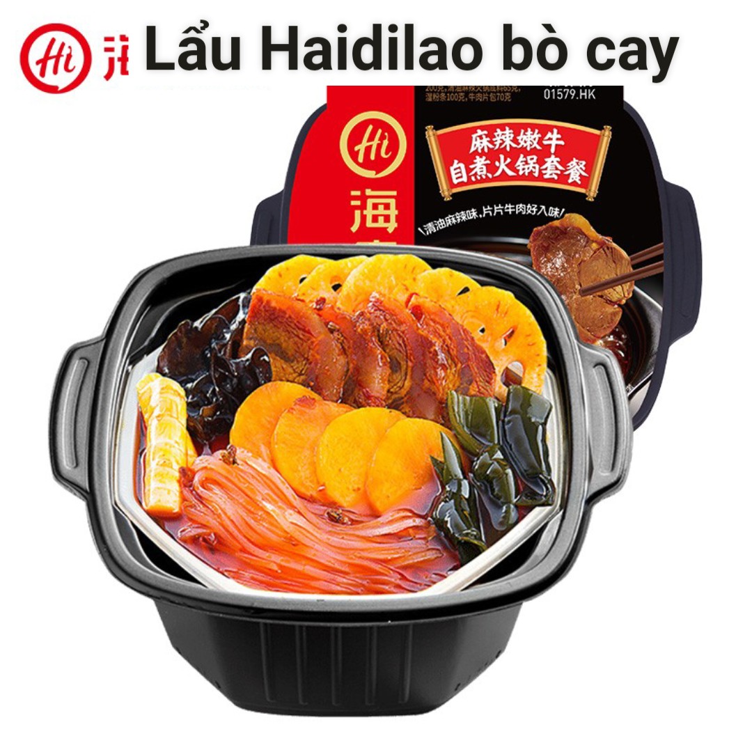 Lẩu tự sôi HAIDILAO - Bò nạm cay