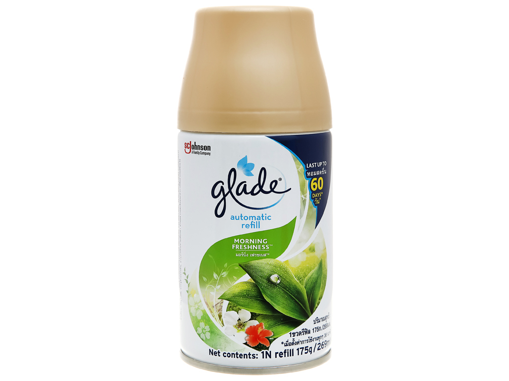 Chai xịt refill Glade hương sớm mai 175g
