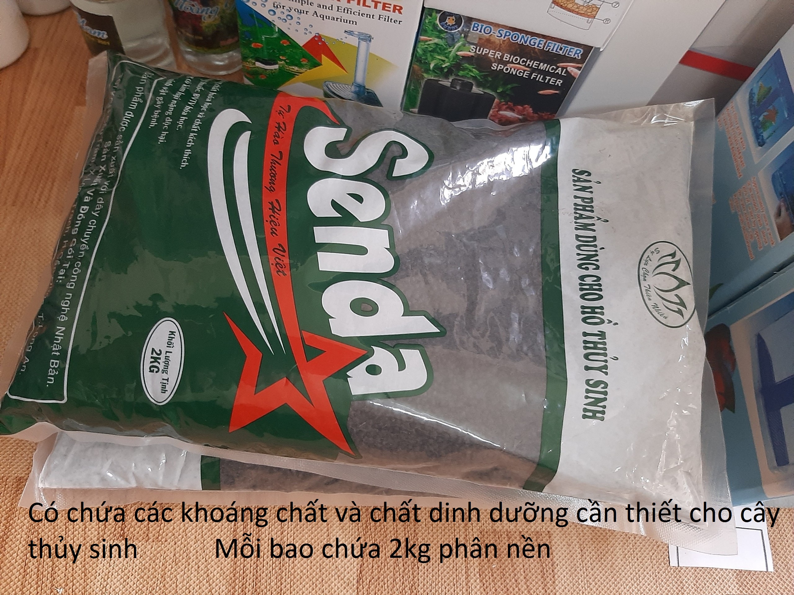 Phân nền  trồng cây thủy sinh Senda cho bể cá cảnh