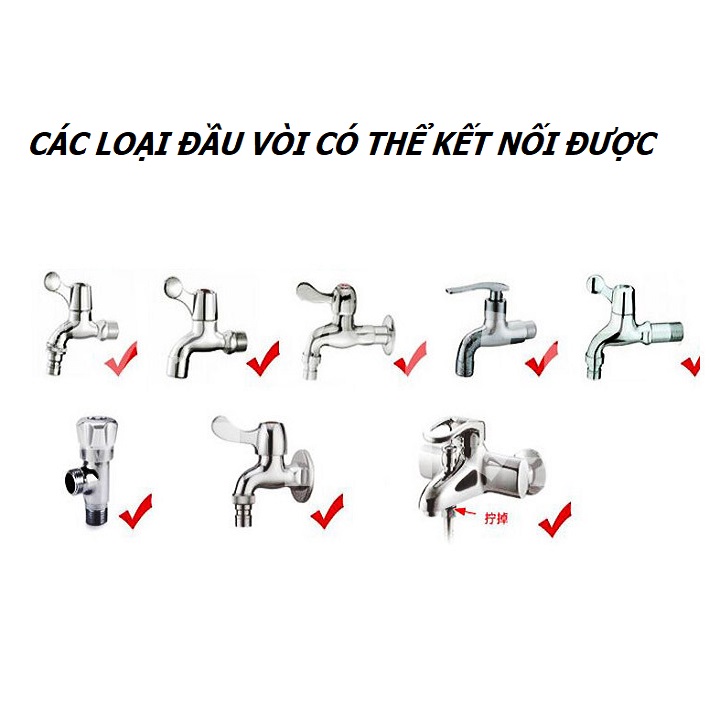 [ 1 cái ] ĐẦU NỐI TẠI VÒI NƯỚC CÓ PHI 16mm RA NỐI ÔNG MỀM 16mm - TH 484