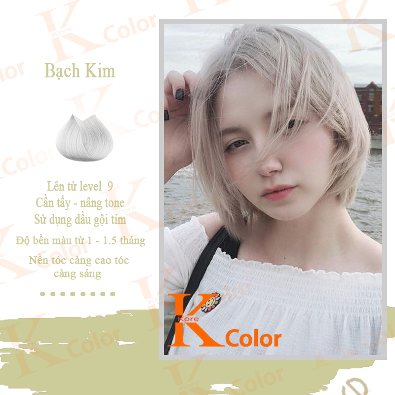 Thuốc nhuộm tóc Bạch Kim Kcolor