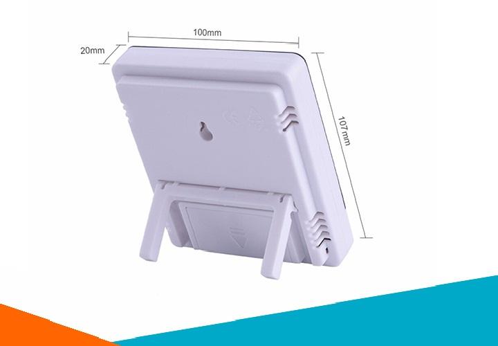 [HCM]Máy đo nhiệt độ độ ẩm có đồng hồ báo thức htc-2