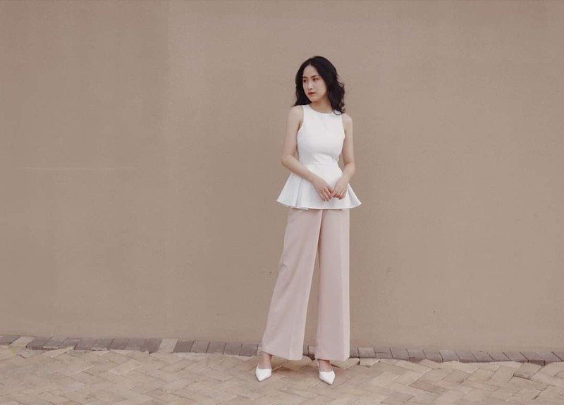 [HCM]ÁO PEPLUM CỔ TRÒN SÁT NÁCH SANG CHẢNH