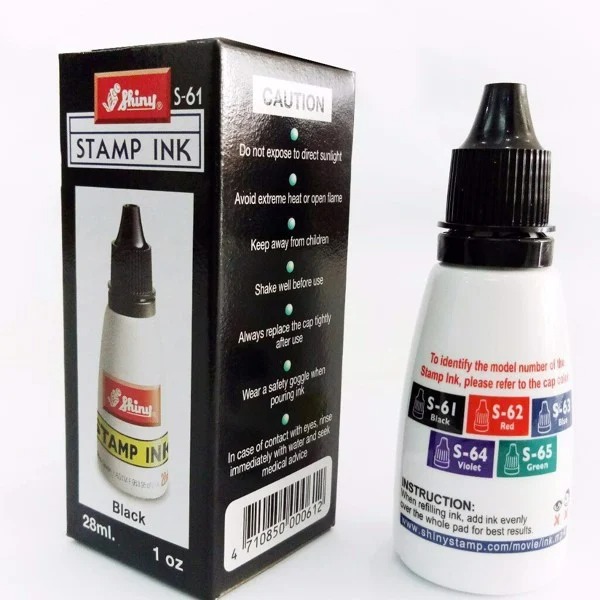 Mực đổ con dấu Shiny chai 28ml