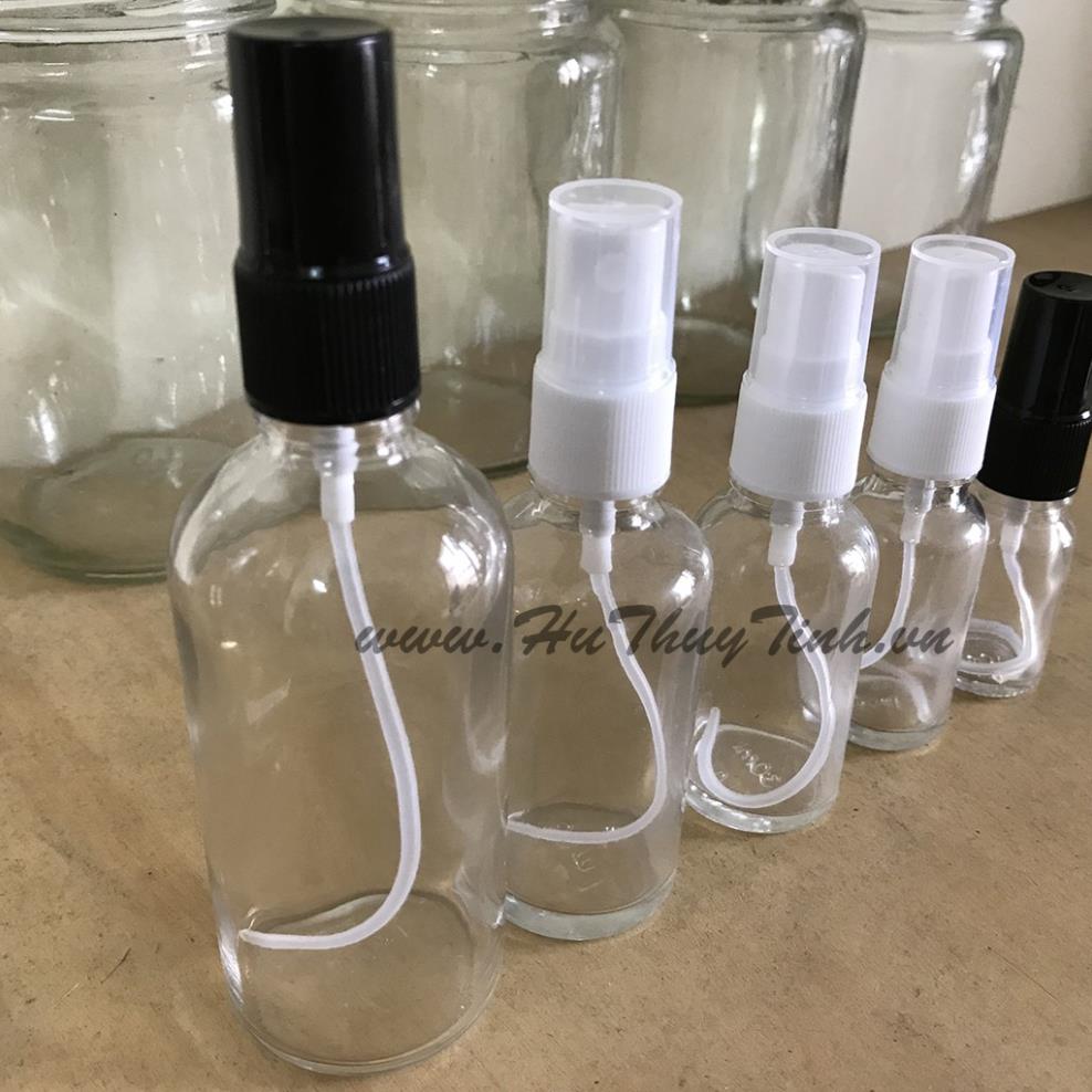 Chai xịt phun sương bằng thuỷ tinh (10ml/20ml/30ml/50ml/100ml)