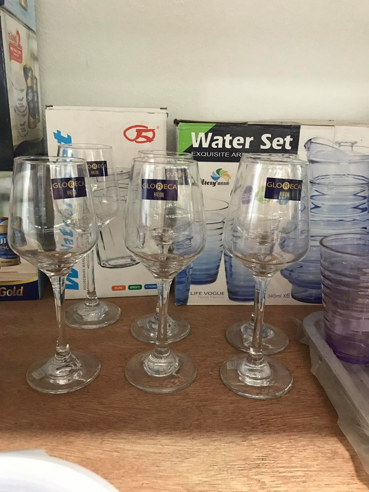 Bộ 6 Ly Thủy Tinh Uống Rượu Vang Gloreca GL1304 Dung Tích 455ml