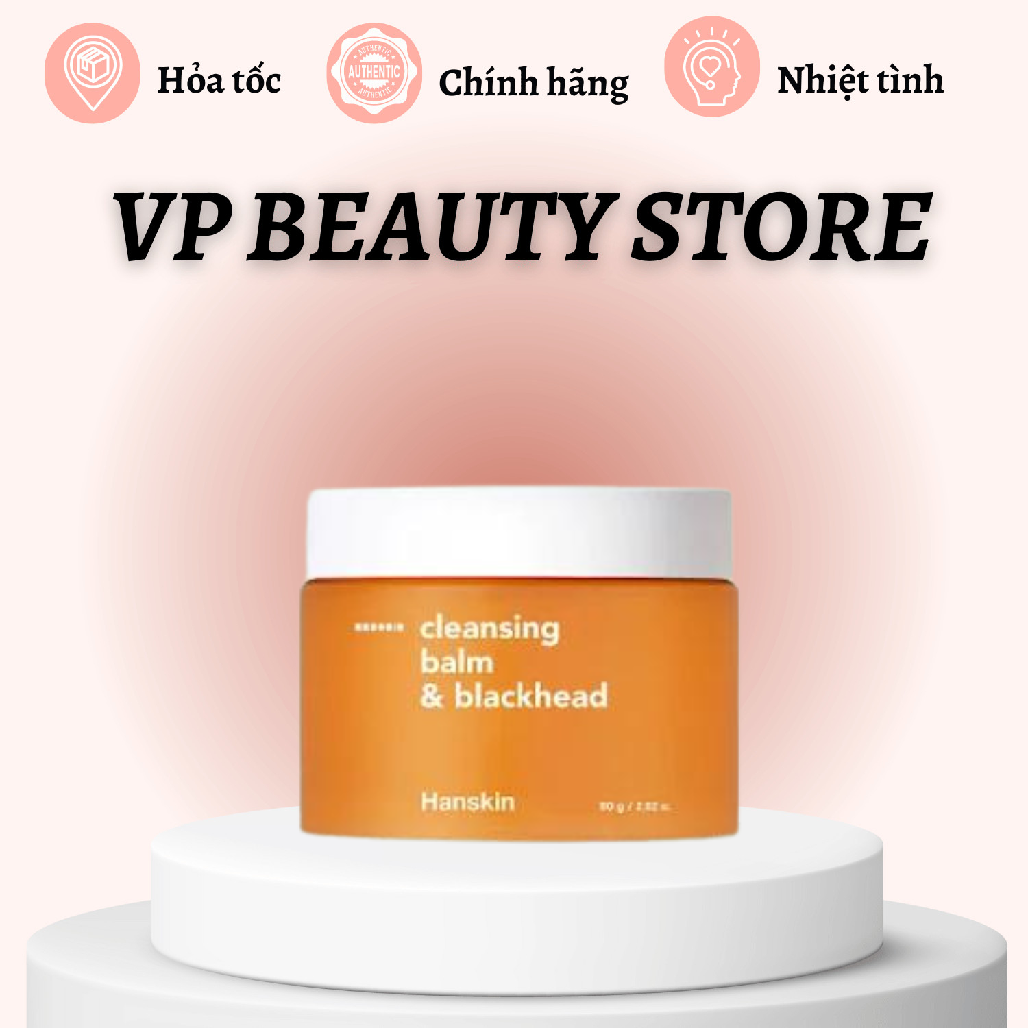 Sáp tẩy Trang Nhẹ dịu cho da Hanskin Cleansing Balm & Blackhead AHA 80g