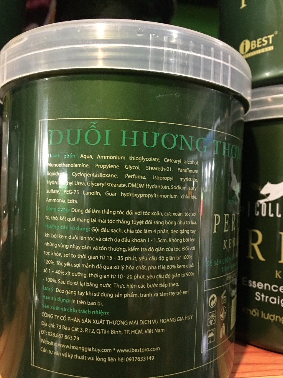 Cặp thuốc duỗi hương thơm Perfect  ibest 1000ml