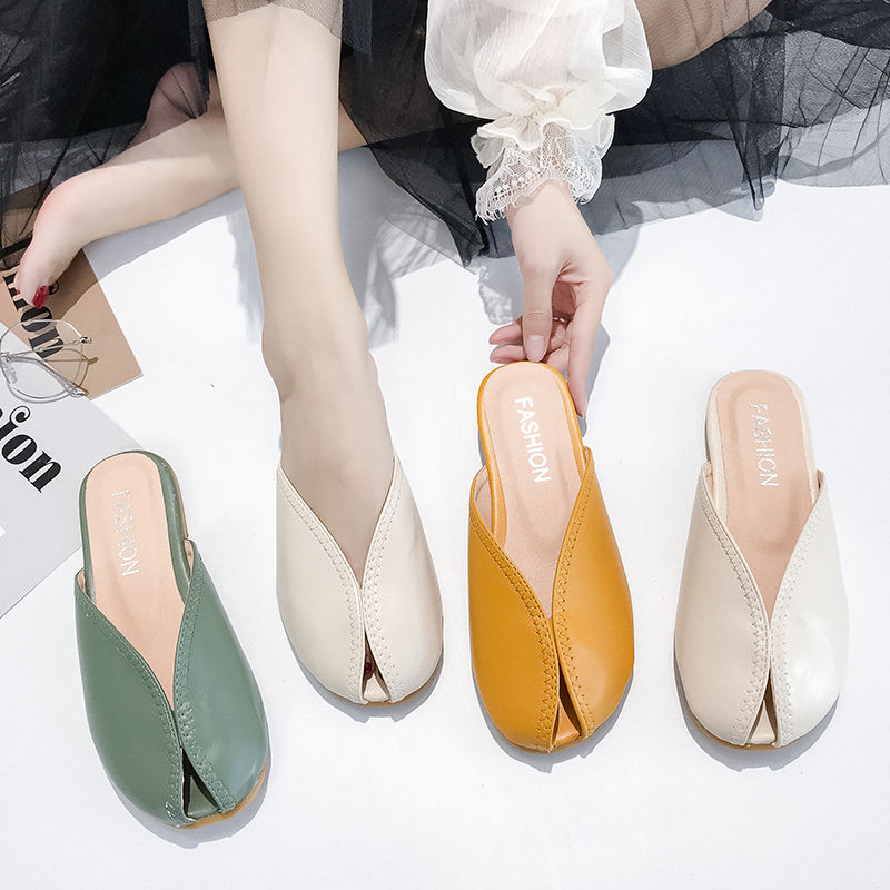 Sục nữ chất da trơn hở mũi đơn giản