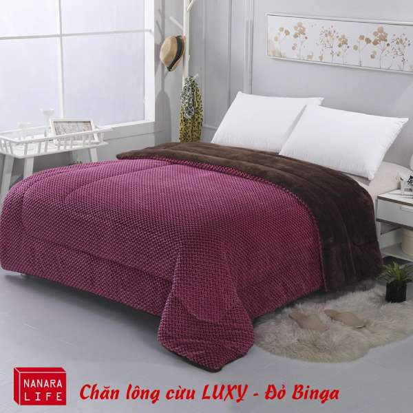 CHĂN CỪU CAO CẤP LUXY Nanara Life Nhật Bản - TẶNG TÚI HÚT CHÂN KHÔNG CAO CẤP