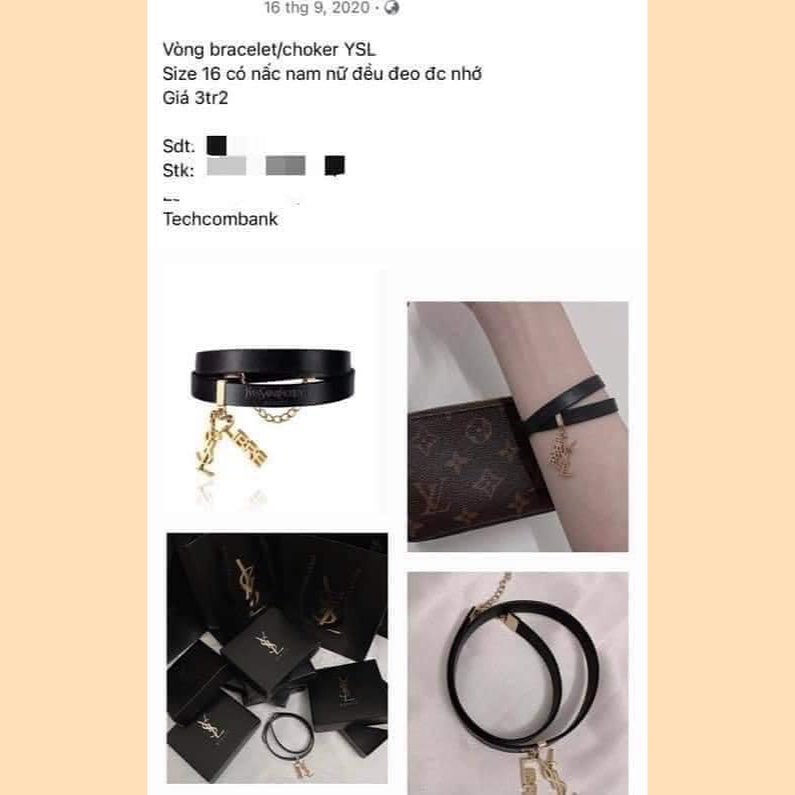 Vòng tay - Chocker YSSLL gift hãng