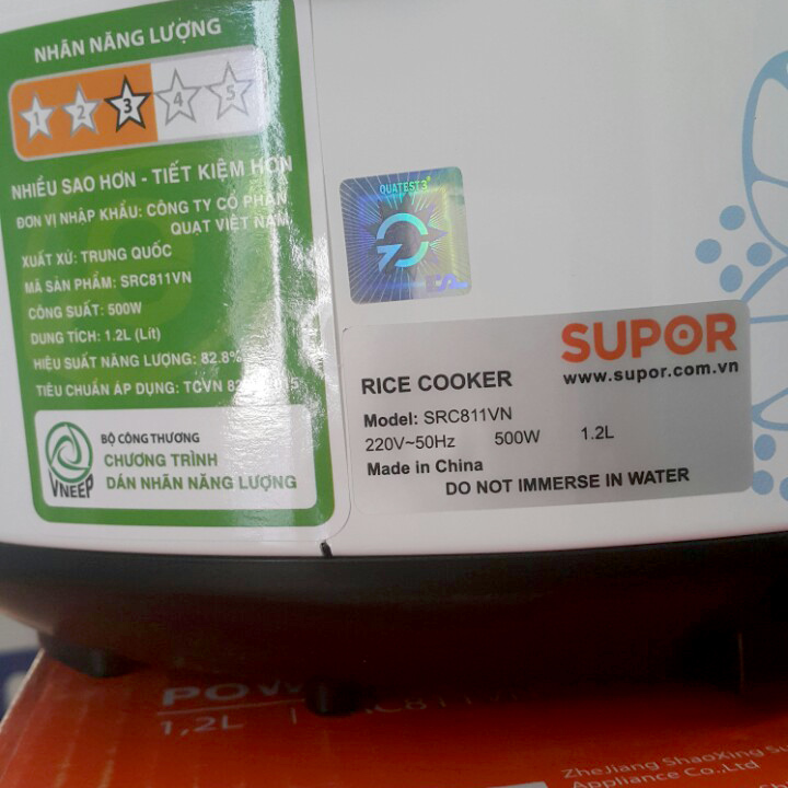 Nồi cơm điện mini Supor 1,2L SRC811VN - Nồi cơm điện cơ Supor SRC811VN 1.2L