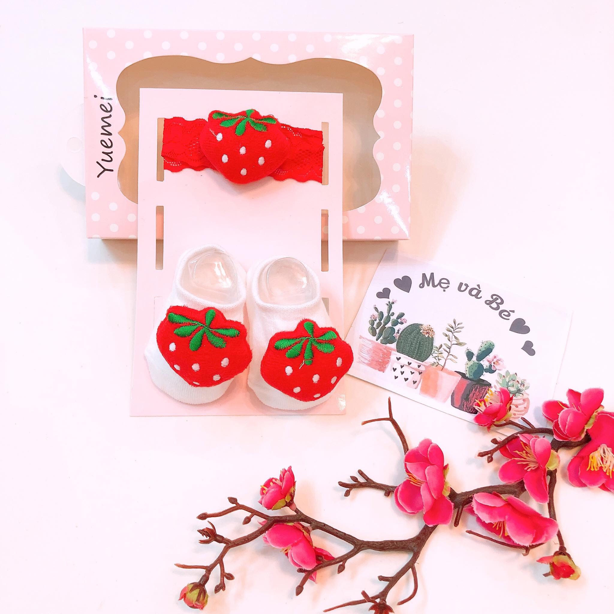 Set tất thú + băng đô sơ sinh (0-1 tuổi)