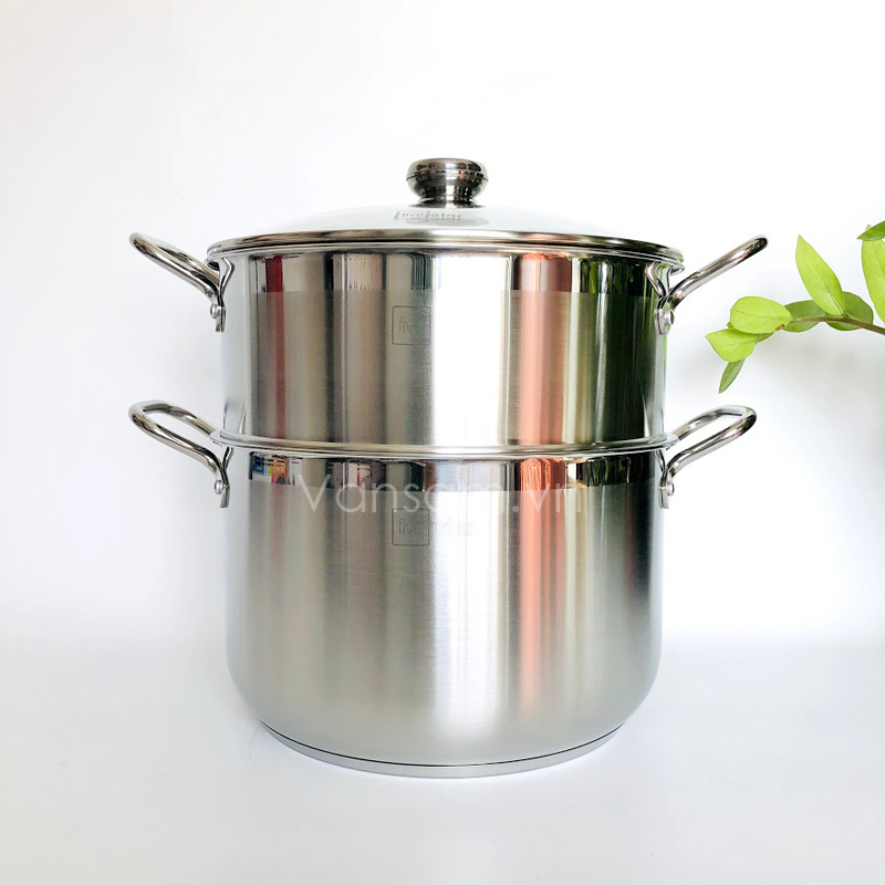 [HCM]Bộ Nồi Xửng Hấp Nắp Kiếng Fivestar 30cm
