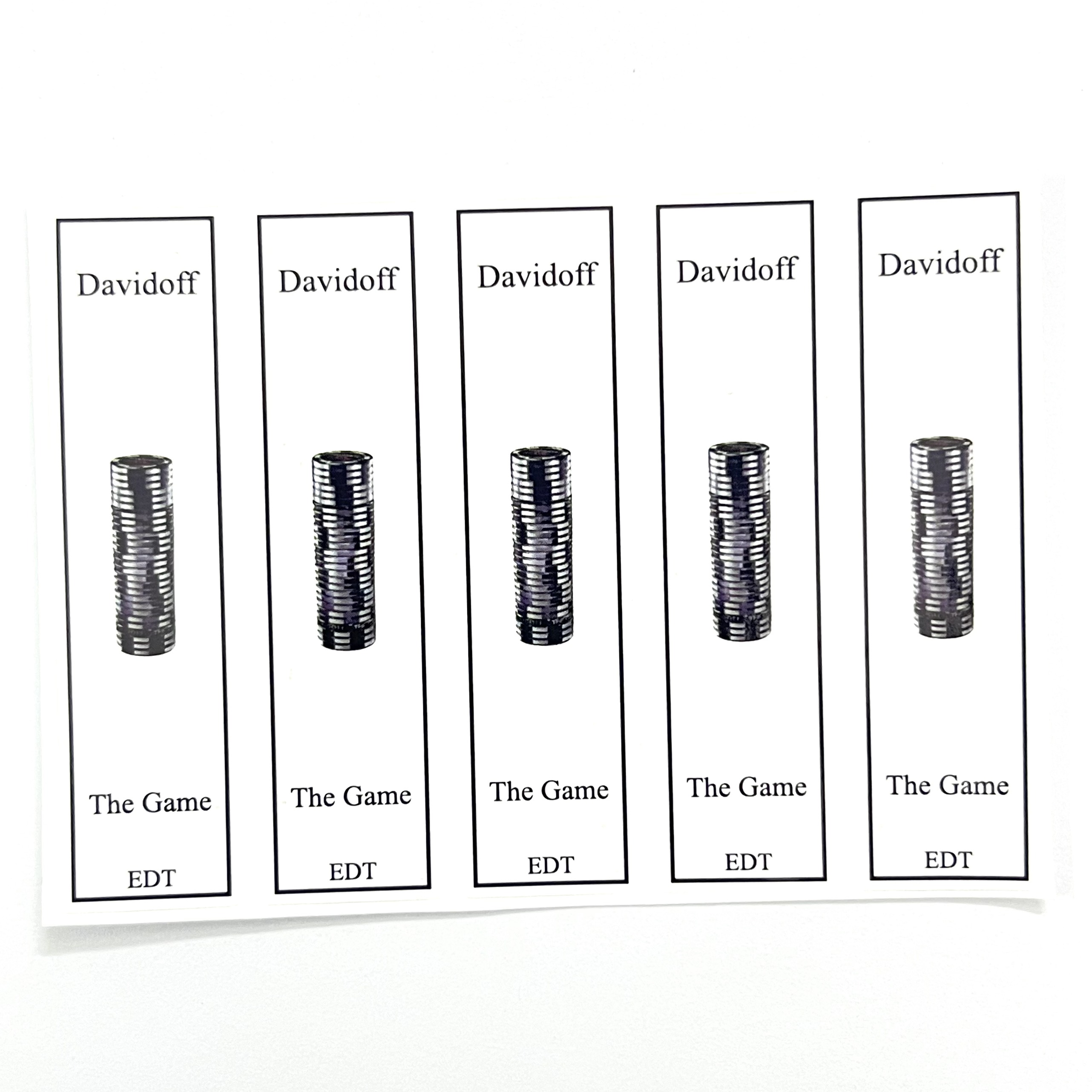 [HCM] Combo 10 Tem Dán Chai Nước Hoa Davidoff cho chai chiết đủ các dòng