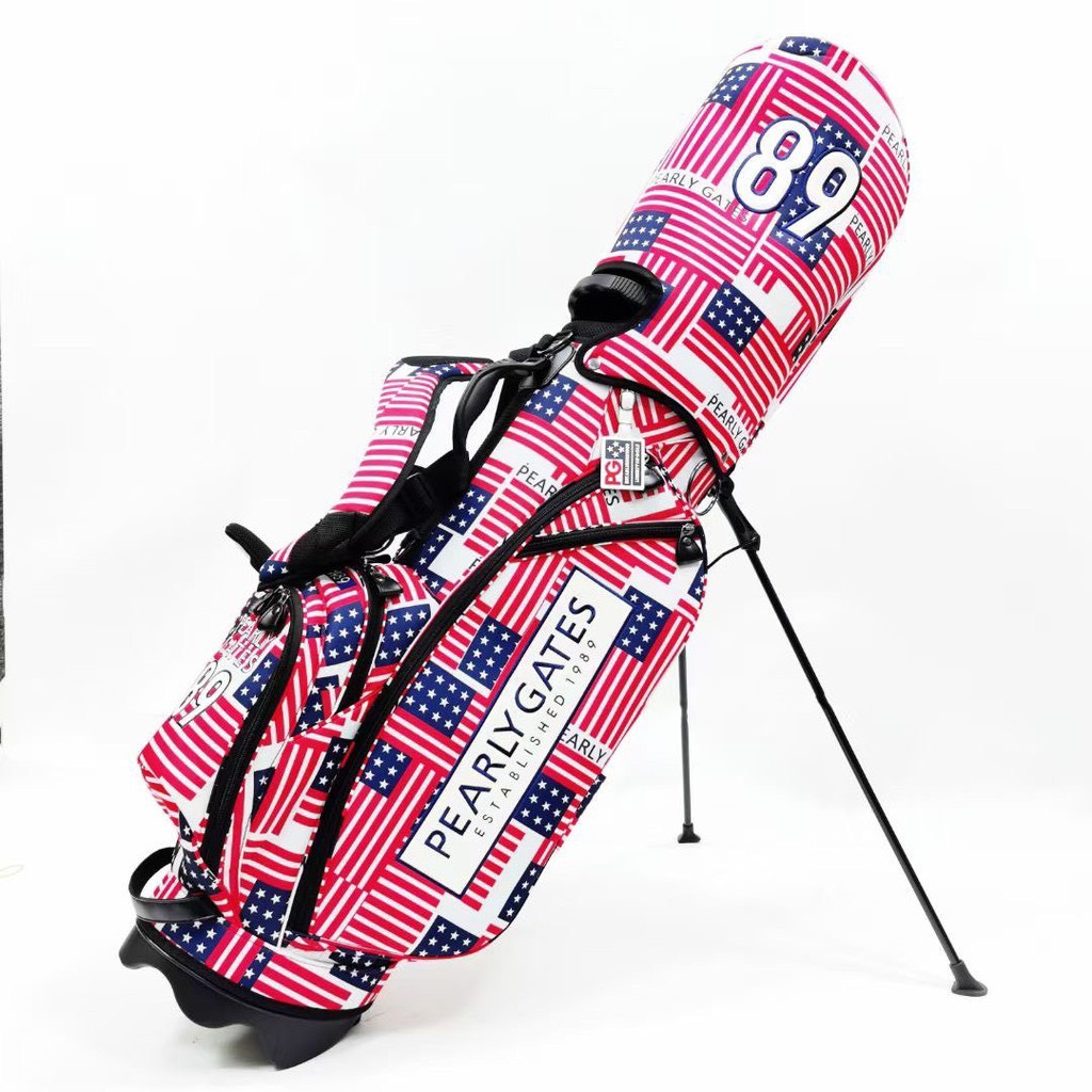 Túi gậy golf PG kẻ new shop golf hồng nhung