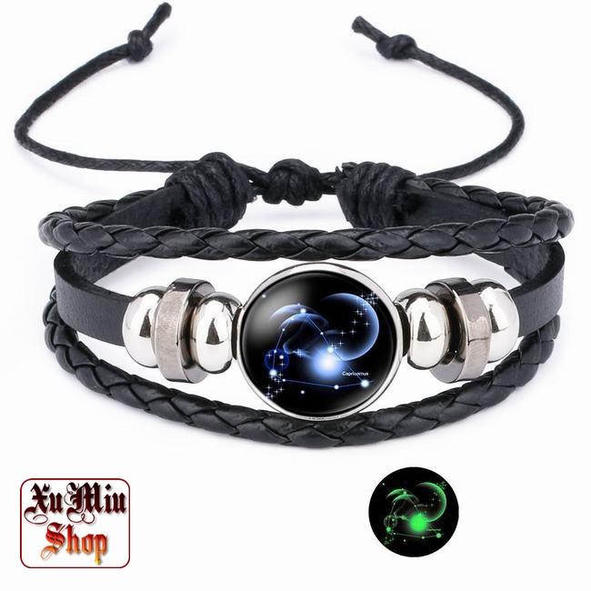 Vòng tay dạ quang chòm sao hoàng đạo XM05 - Ma Kết