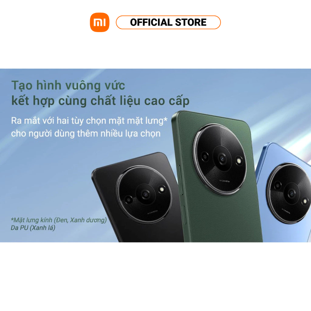 Điện thoại thông minh Xiaomi Redmi A3 (4+128GB) | Màn hình LCD 6,71" 90Hz | MediaTek HelioG36 | Pin 5000mAh