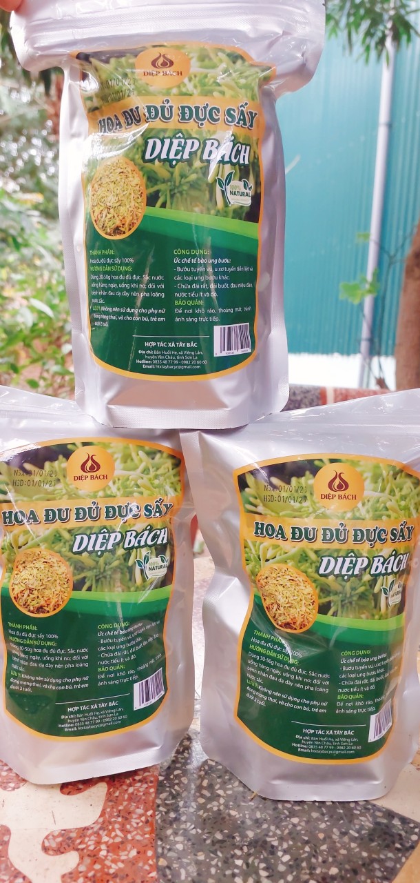 Hoa đu đủ đực sấy (1 túi = 250g)