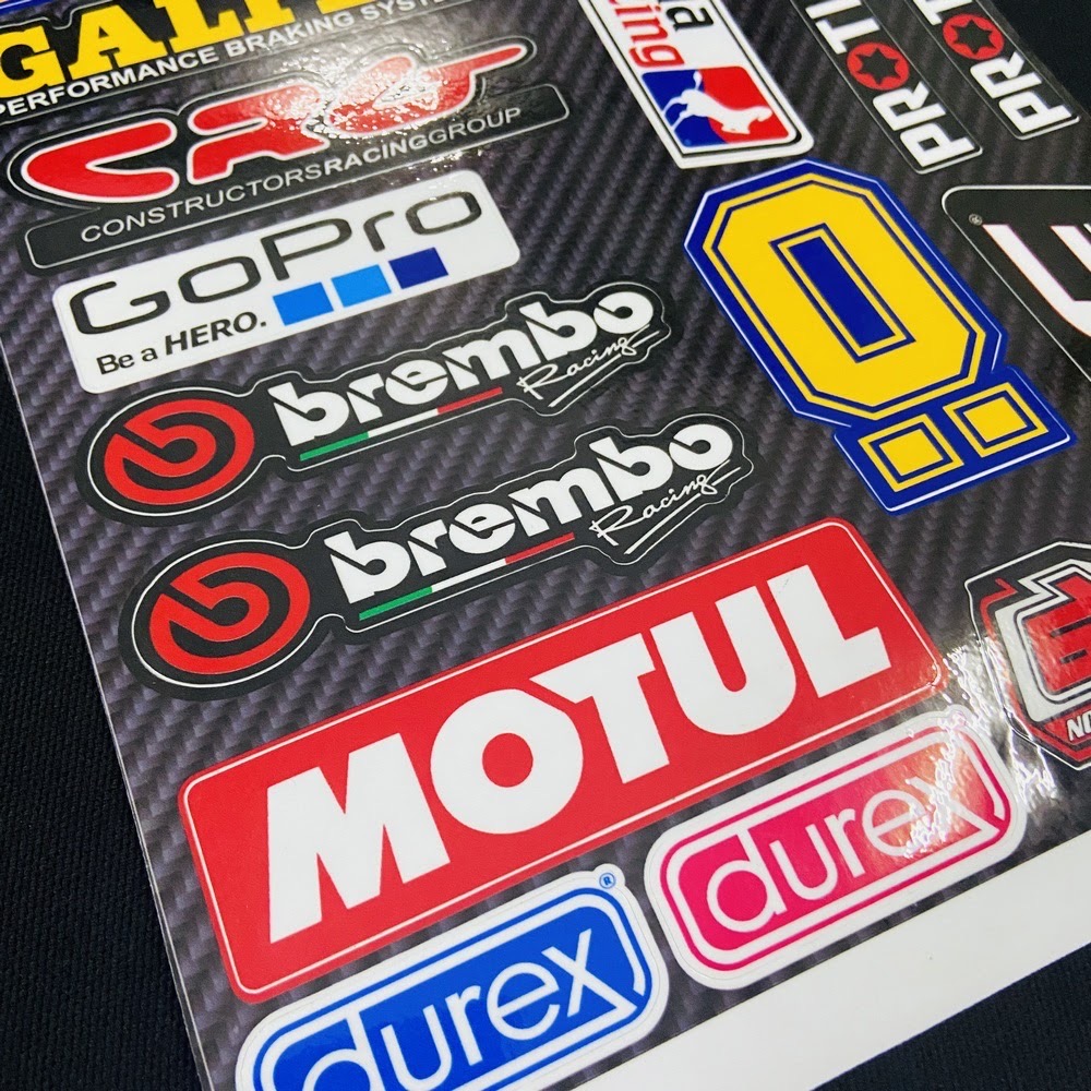 [Xã Kho] Đồ Chơi Xe Máy Bộ Tem Size Lớn Nhiều Sticker Trang Trí Xe Máy Mẫu 1