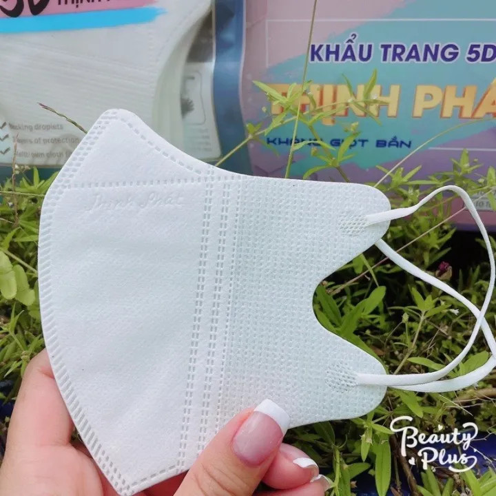 ( BÃO SALE )   Khẩu Trang THỊNH PHÁT 5D Mask Chính Hãng, 3 Lớp Vải Không Dệt Kháng Khuẩn