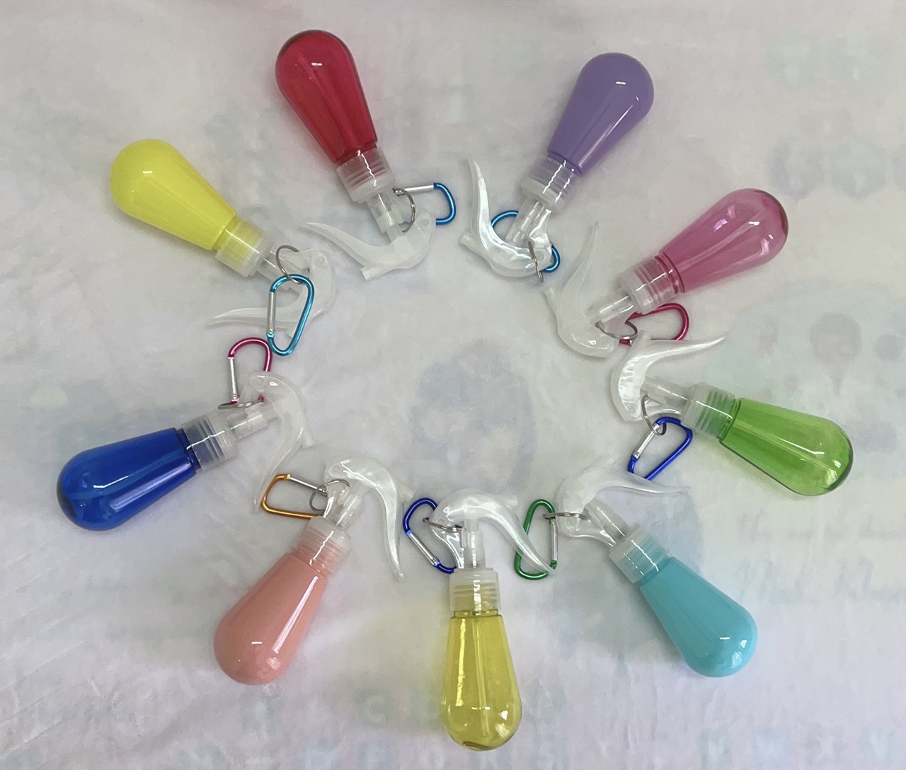 60ml Mini Light Bulb Spray Bottle with Keychain!