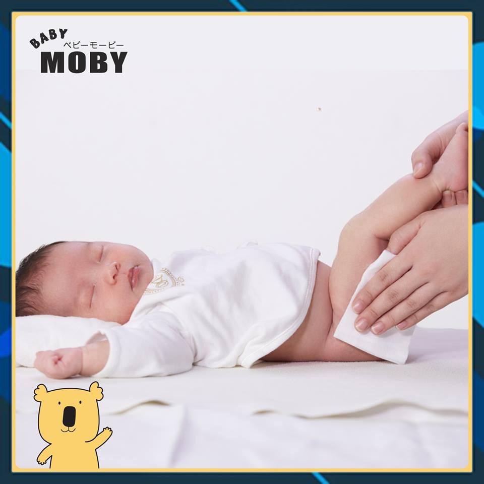 Giấy Ướt Moby Mẫu Mới (Khăn Ướt Tinh Khiết 99.9% Baby Moby) | Minizon Kids