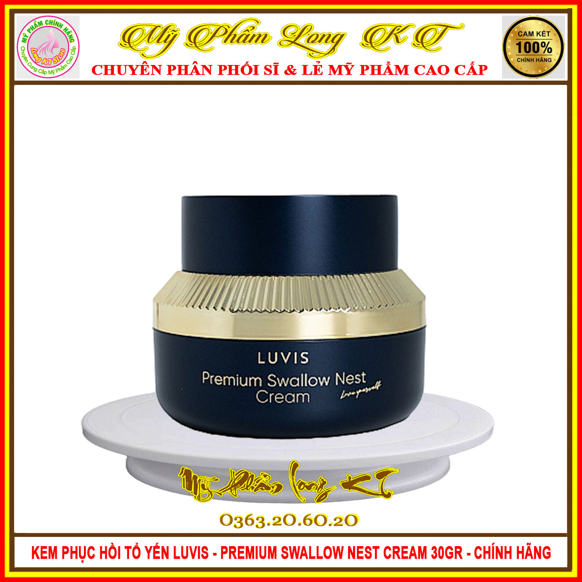 [LUVIS]MẪU MỚI - COMBO BỘ ĐÔI CHĂM SÓC DA DƯỠNG PHỤC HỒI DA LUVIS - TINH CHẤT TỔ YẾN - PREMIUM SWALLOW NEST ESSENCE 33ML + KEM PHỤC HỒI TỔ YẾN - PREMIUM SWALLOW NEST CREAM 30GR