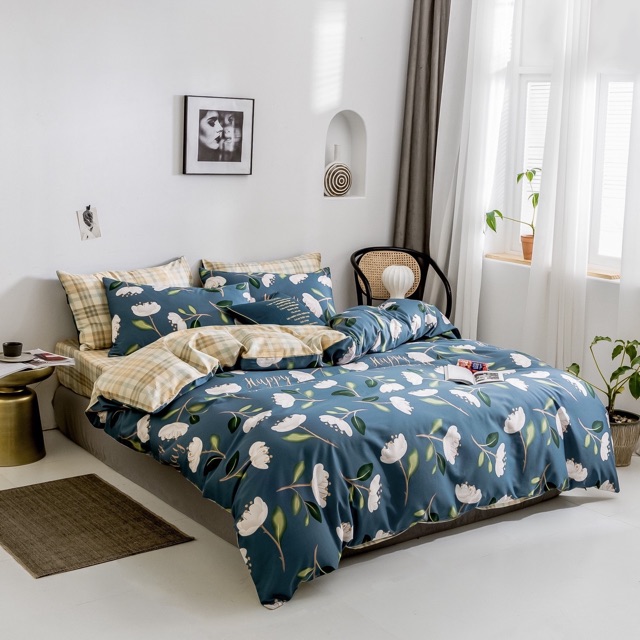 Bộ Chăn Ga Gối Lụa Tencel Cao Cấp ( Chăn Kèm Ruột )
