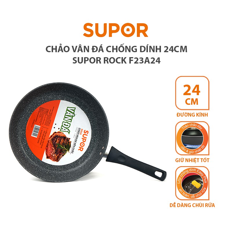 Chảo vân đá chống dính Supor F23A24