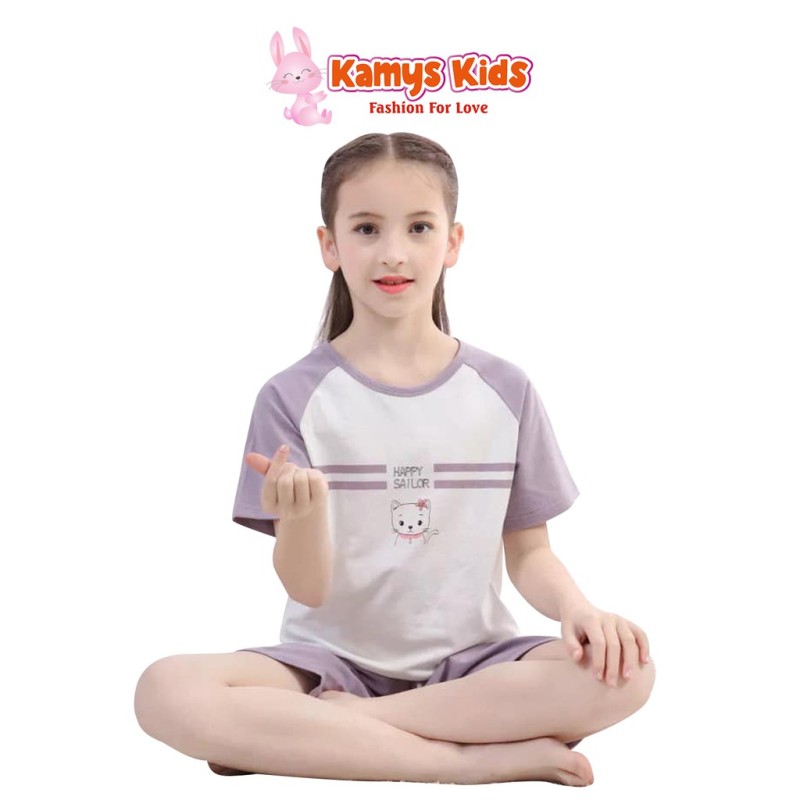 Nơi bán Bộ Quần Áo Mặc Nhà Kamys Kids Họa Tiết Dễ Thương Cho Bé Trai, Bé Gái Từ 13-40Kg