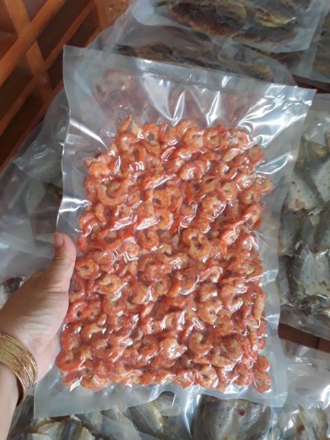 Tôm khô thiên nhiên Cà Mau size trung ít mặn, ngọt thịt (250g)