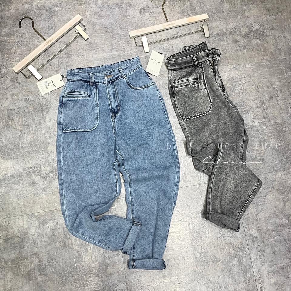 [HCM]( hình thật ) quần bagyy jean nữ chất bò túi hộp mẫu mới 2020 cheryshop94 CR998