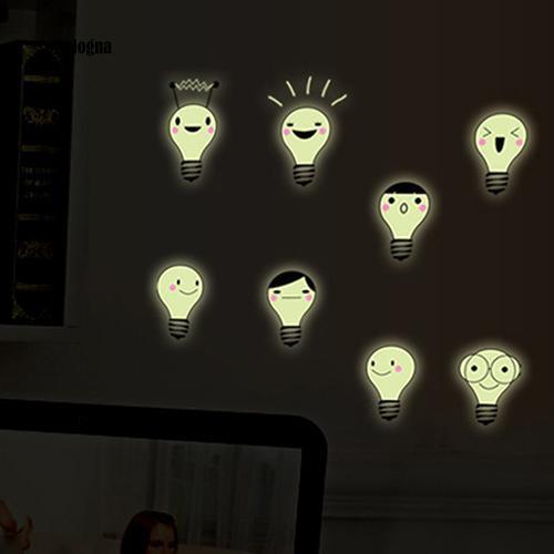 [HCM]Decal dán tường dạ quang - bóng đèn vui vẻ