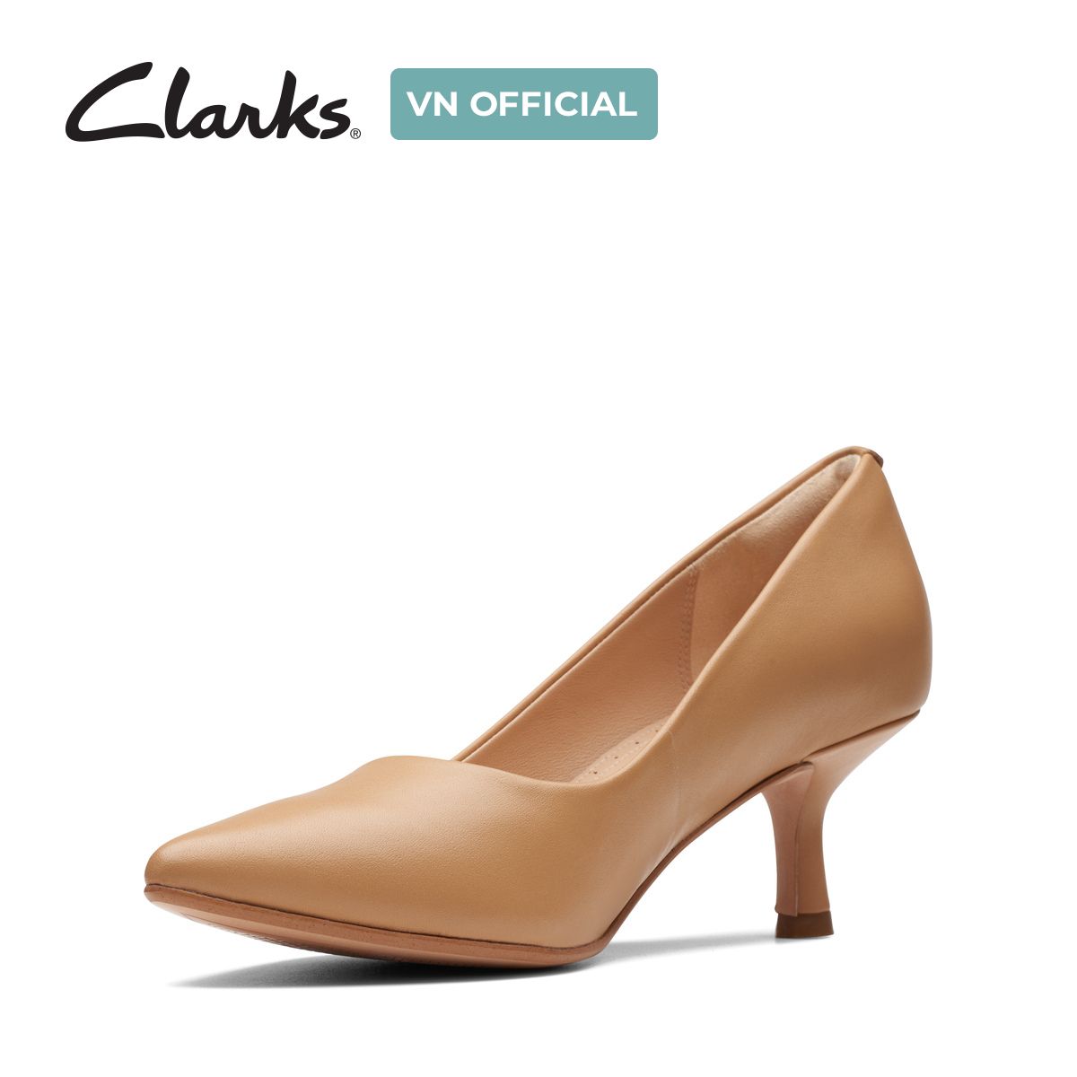 Giày Cao Gót 5.5cm Da Nữ Clarks - Violet55 Rae