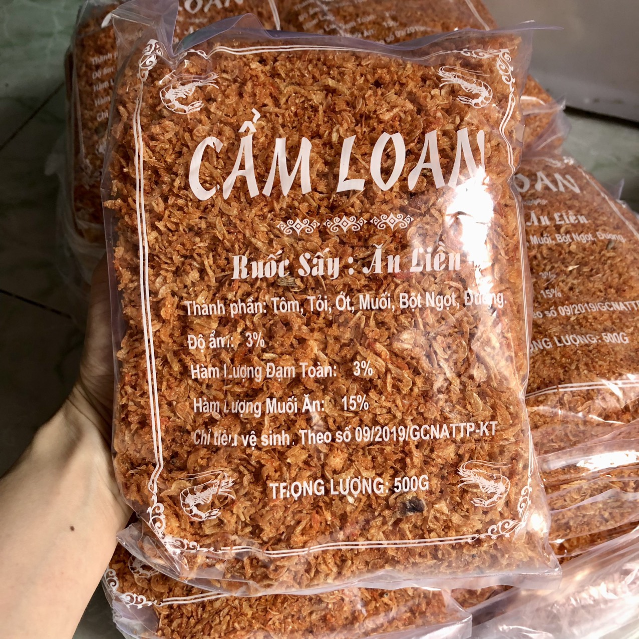 500 gram Ruốc Sấy ( Tép Sấy) Cẩm Loan - có vụn