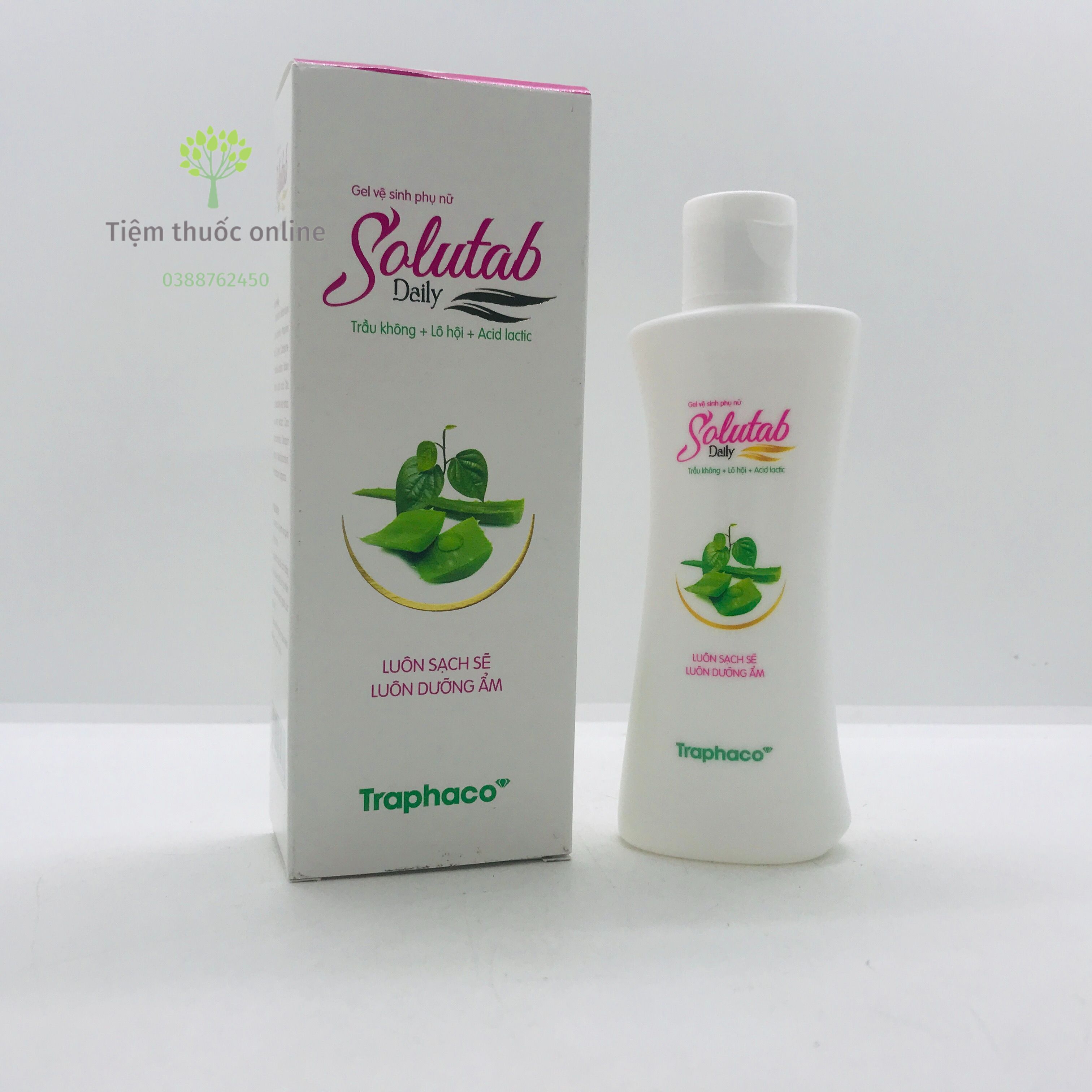 [CHÍNH HÃNG] Dung dịch vệ sinh phụ nữ Solutab Daily chai 100ml
