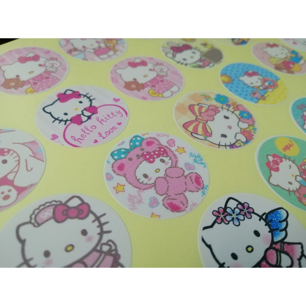 30 miếng dán stickers hình HELLO KITTY