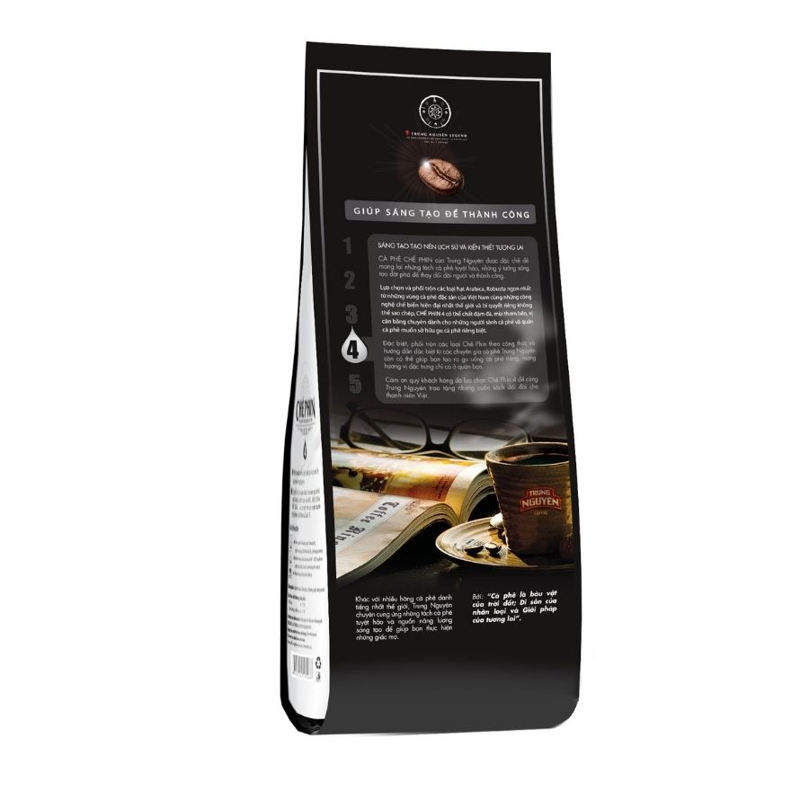 Cà phê Rang Xay Chế Phin 4 - 500gr (Arabica, Robusta, Catimor, Excelsa)