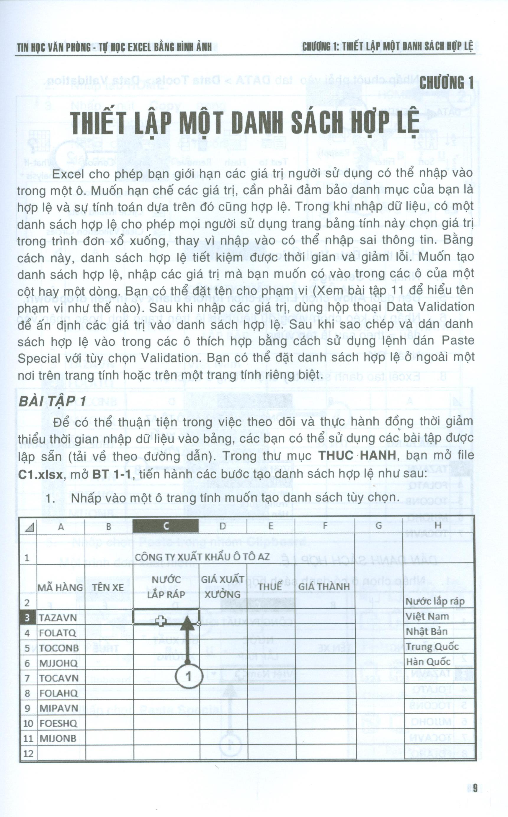 Tin Học Văn Phòng Tự Học Excel Bằng Hình Ảnh (Dùng Cho Các Phiên Bản 2019 - 2016 - 2013)