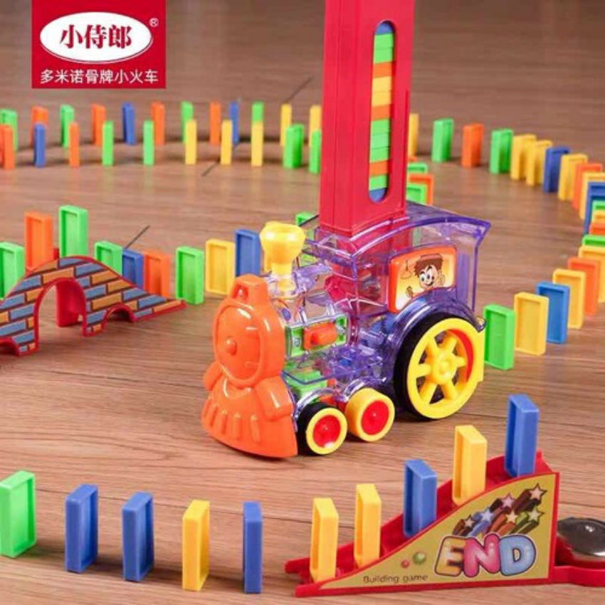 Đồ chơi Xe lửa thông minh thả domino tự động-XLD93399