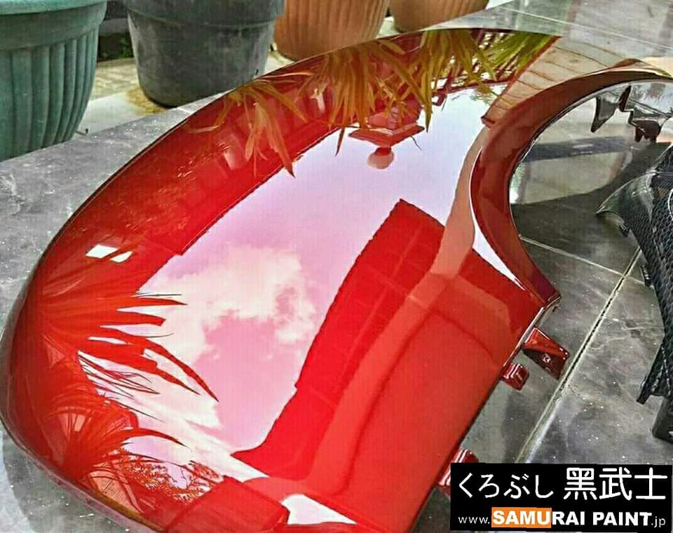 Sơn xịt Samurai Chính Hãng màu Đỏ Candy - Y138*. (400ml)