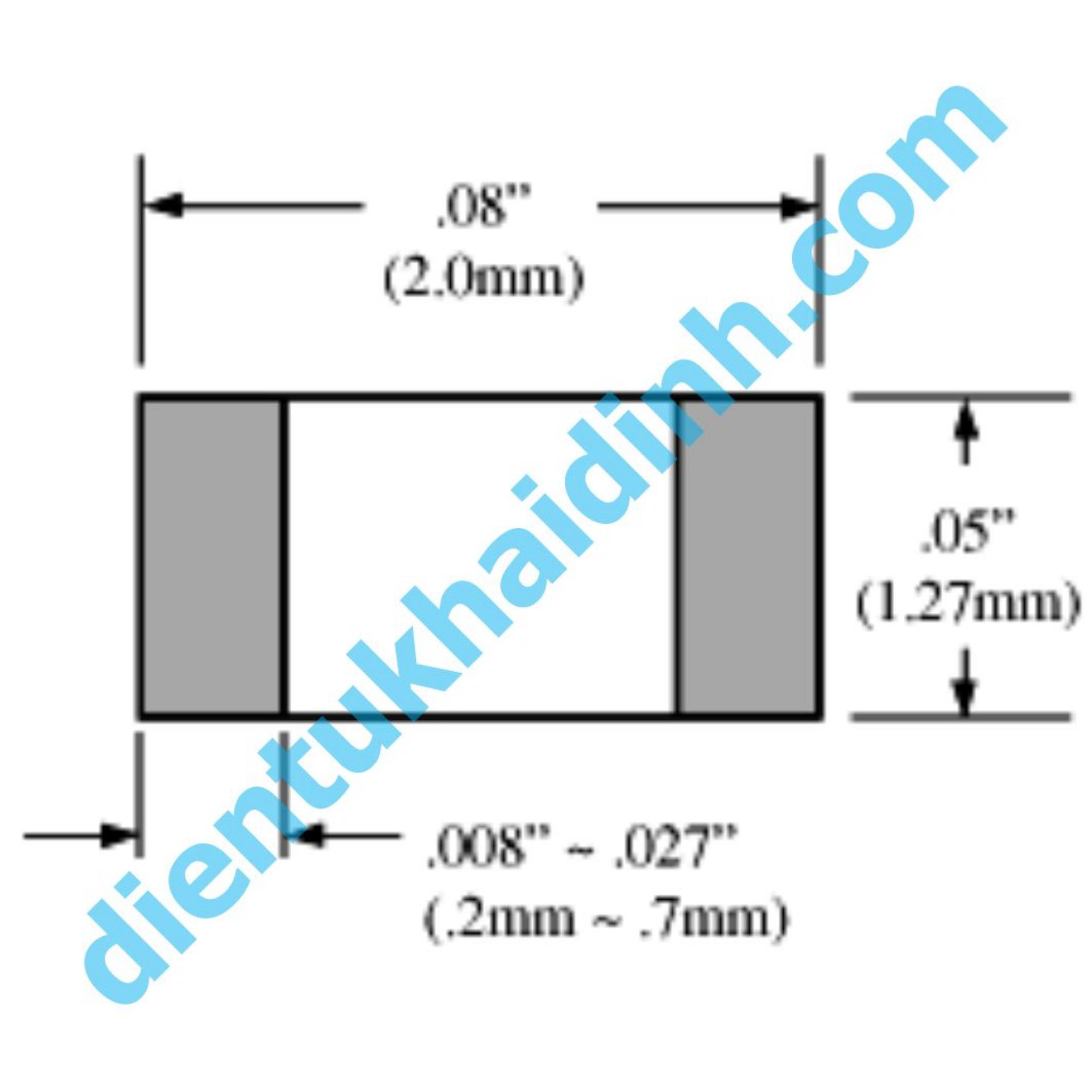 100 con Tụ gốm dán tụ smd 0805 104 0.1uf kde1302