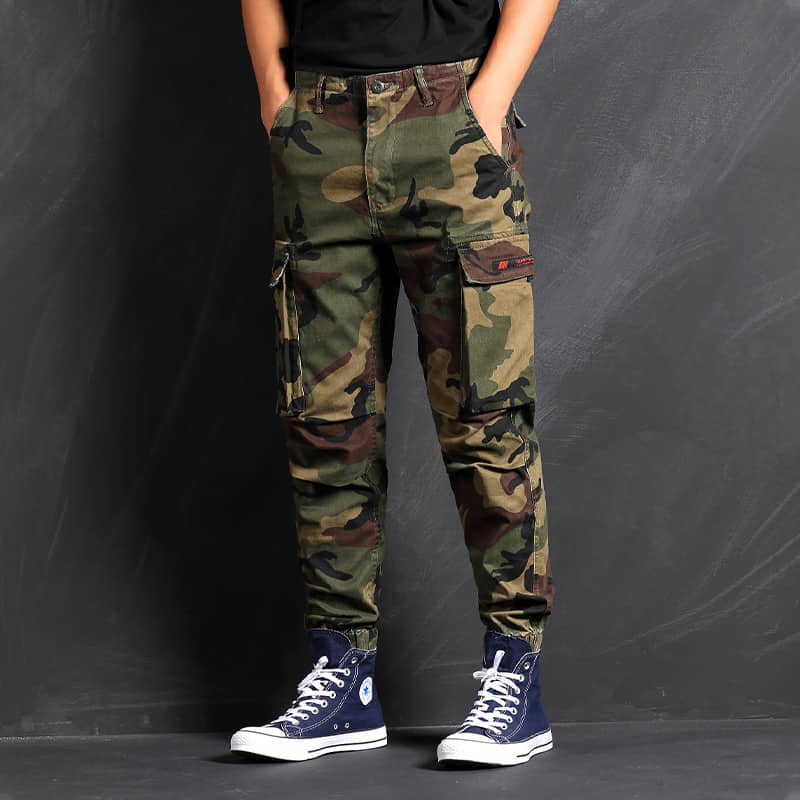 [HCM]Quần jogger túi hộp rằn ri lính cao cấp ARM-886 form Âu (Rằn ri đậm)