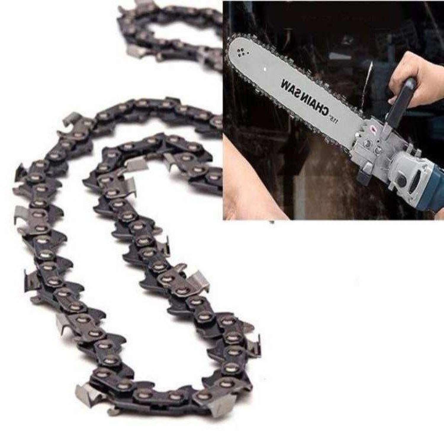 Dây xích cưa cho bộ lam cưa xích gắn máy mài cầm tay - chiều dài 11.5" dùng cho lưỡi lam dài 30cm - dây xích lưỡi cưa sơ cua