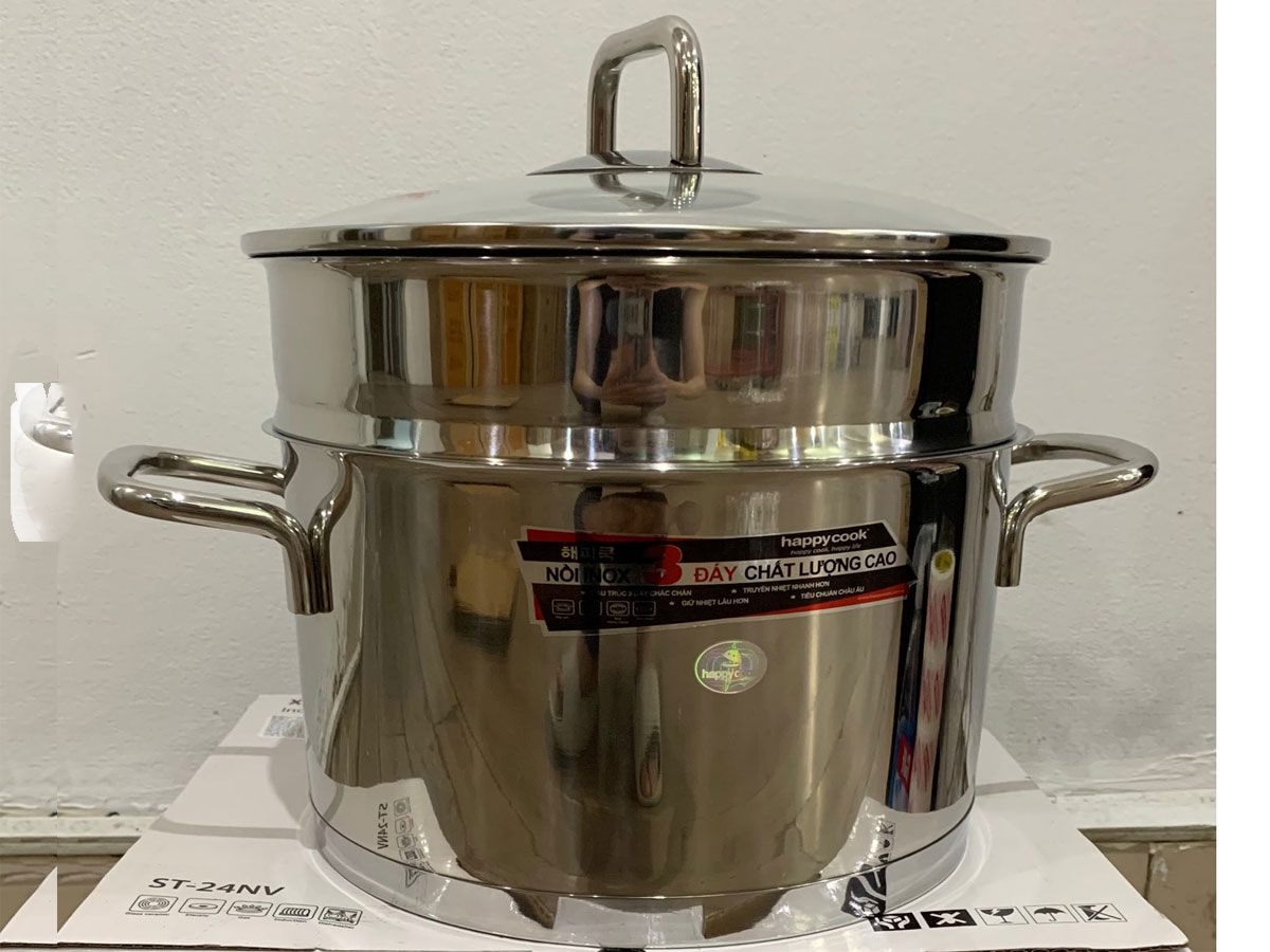 Bộ nồi xửng hấp Happy Cook ST-24NV